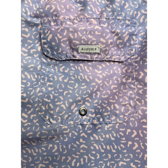 All Fenix Mens Swim Trunks XL Mesh Lined Pink Purple Animal Print Allfenix - Picture 10 of 12